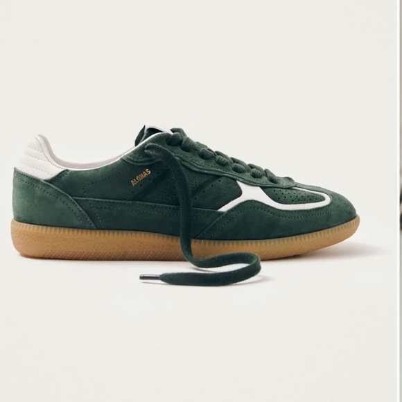 Men’s Alohas Tb.490 Rife forest green leather sneakers - Picture 1 of 6